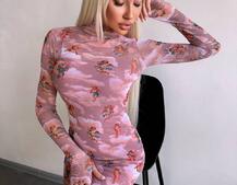 Міні сукня з принтом  Міні сукня з принтом  | PUSHKA SHOP