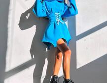 Тепле приталене худі з капюшоном на флісі + корсет на шнурівці Можна носити з корсетом та без Тепле приталене худі з капюшоном на флісі + корсет на шнурівці Можна носити з корсетом та без | PUSHKA SHOP