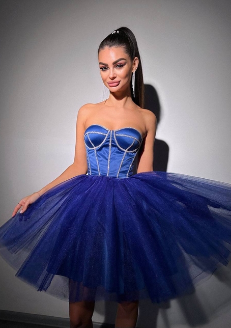 Комплект: корсет, декорований стразами  +  пишна фатинова спідниця | PUSHKA SHOP