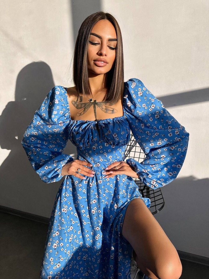 Улюблена сукня-міді зі шнурівкою на талії  Улюблена сукня-міді зі шнурівкою на талії  | PUSHKA SHOP