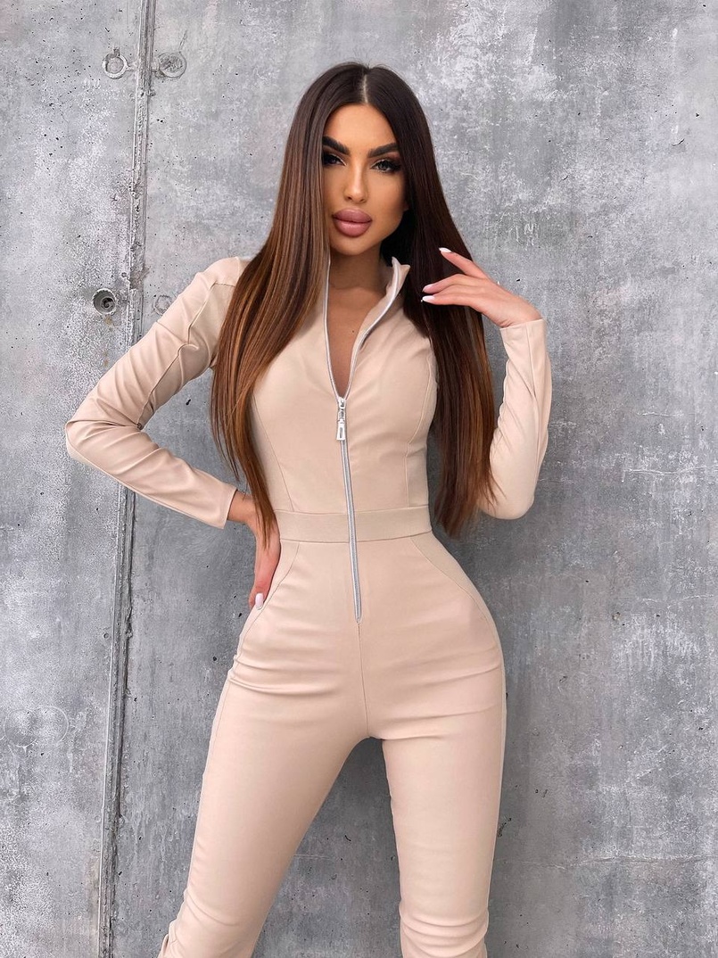 Комбінезон з еко-шкіри  | PUSHKA SHOP