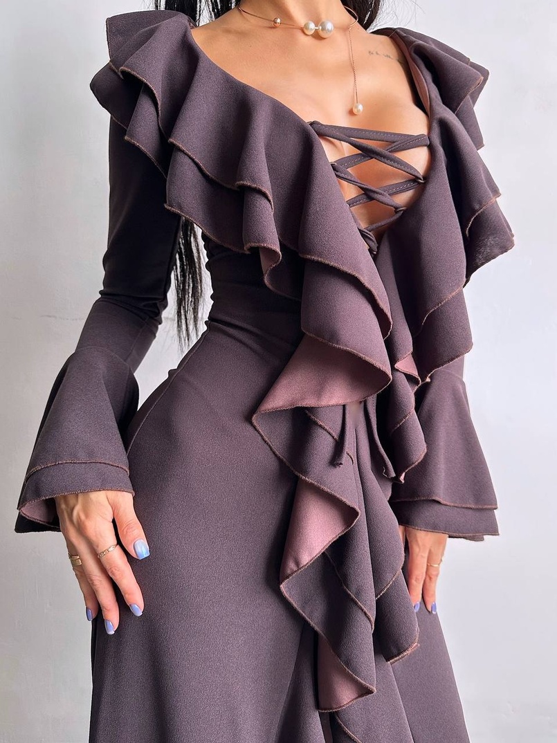 Сукня з воланами  Сукня з воланами  | PUSHKA SHOP