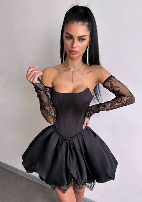 Комплект: корсет з рукавичками + спідниця  | PUSHKA SHOP