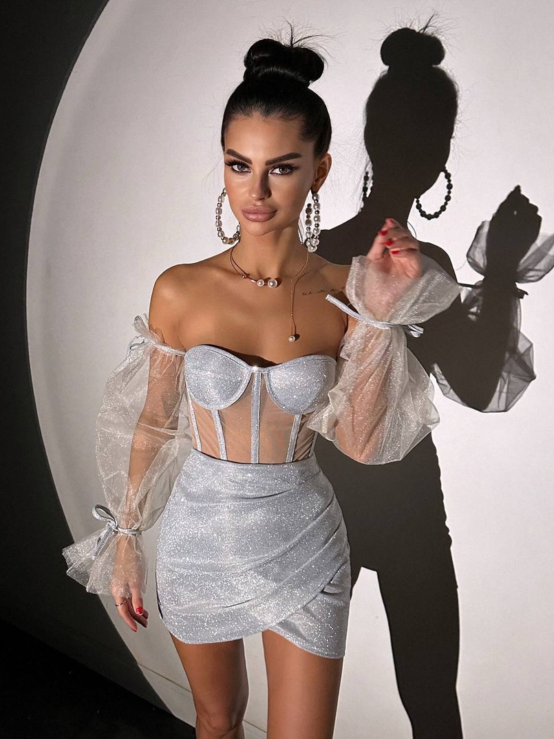 Сяючий комплект: корсет + спідниця  | PUSHKA SHOP