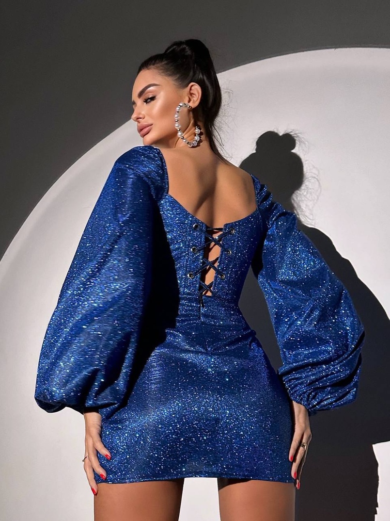 Сяючий комплект: корсет + спідниця міні з драпіруванням  | PUSHKA SHOP