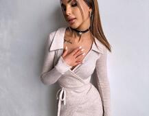 Трикотажна сукня із запахом Трикотажна сукня із запахом | PUSHKA SHOP