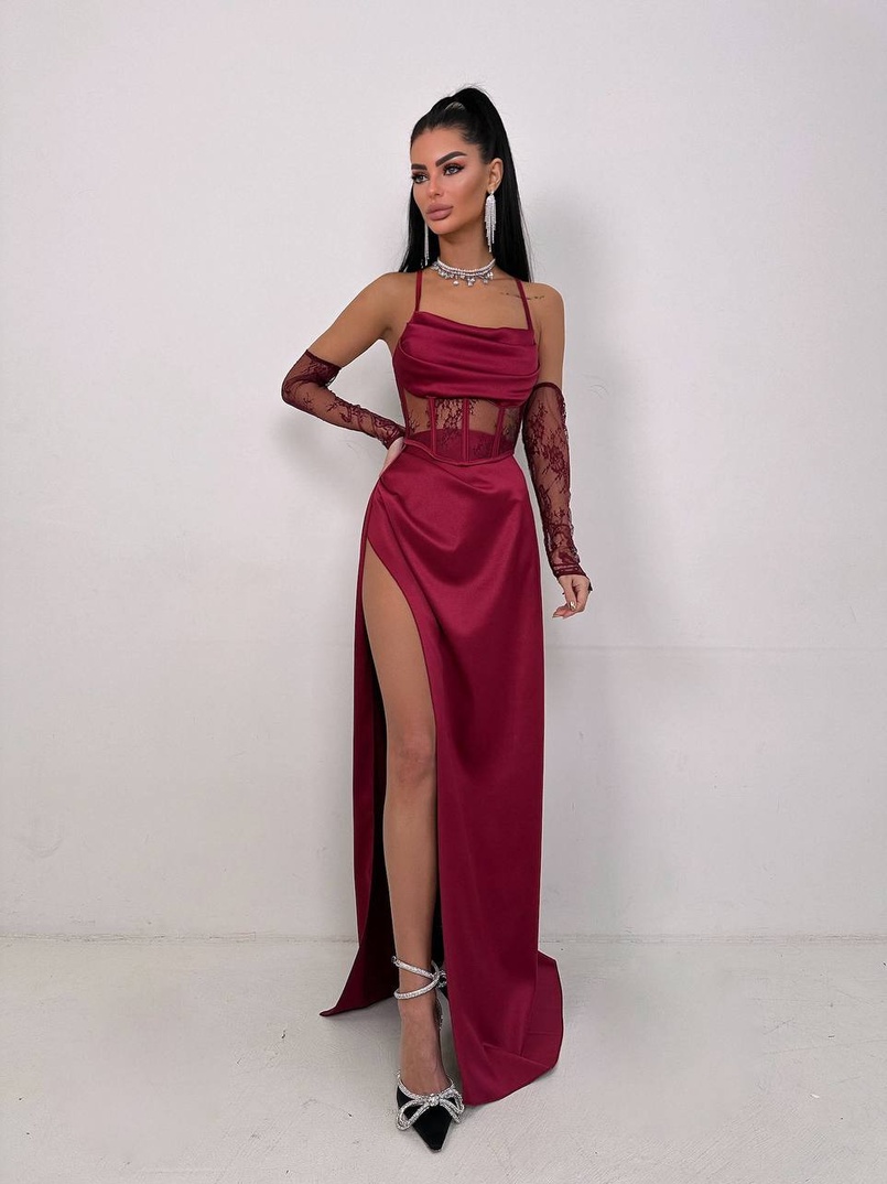 Комплект: корсет+ рукавички + спідниця максі Комплект: корсет+ рукавички + спідниця максі | PUSHKA SHOP