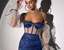 Сяючий комплект: корсет + спідниця  Сяючий комплект: корсет + спідниця  | PUSHKA SHOP