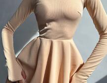 Сукня міні зі спідницею-сонцем  | PUSHKA SHOP