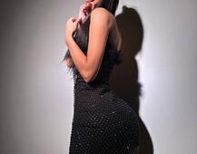 Сукня міні із сітки зі страз Сукня міні із сітки зі страз | PUSHKA SHOP