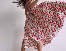 Сукня- міді  з принтом  Сукня- міді  з принтом  | PUSHKA SHOP