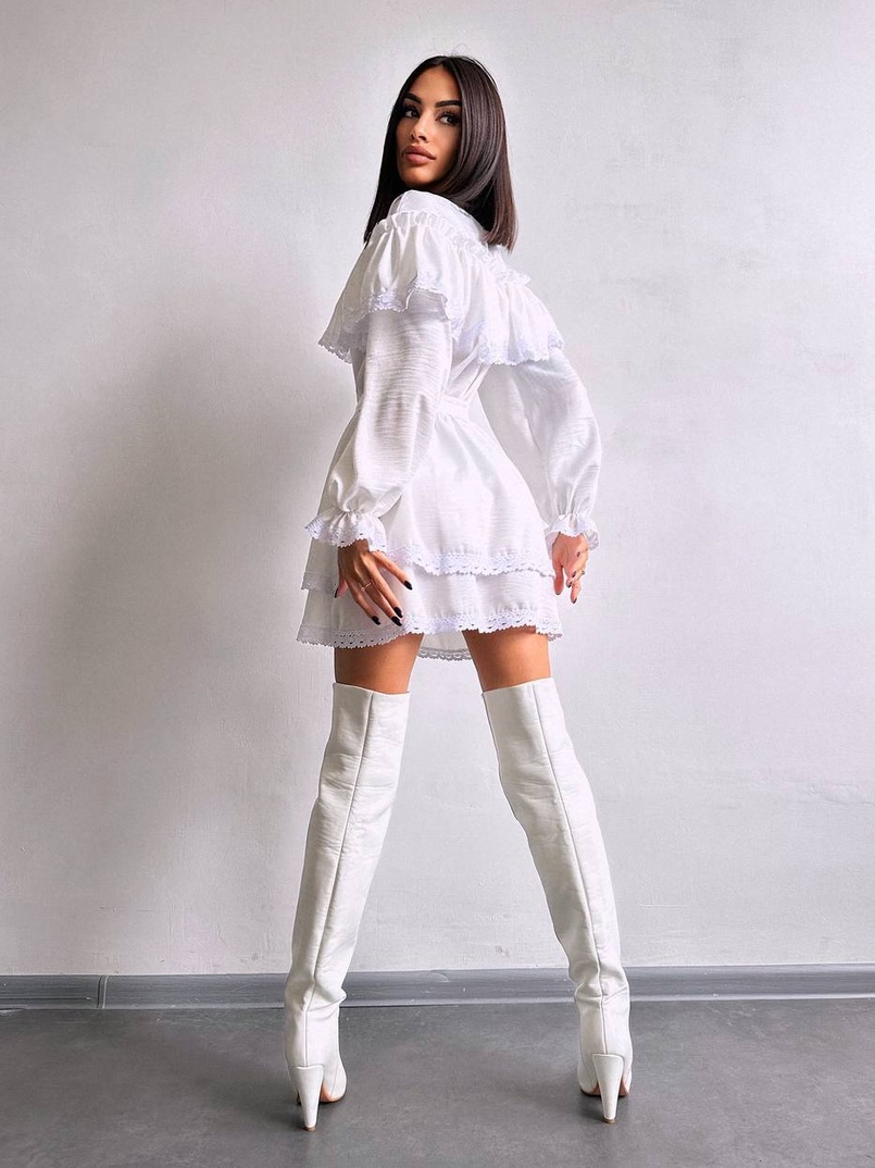 Сукня декорована мереживом Сукня декорована мереживом | PUSHKA SHOP