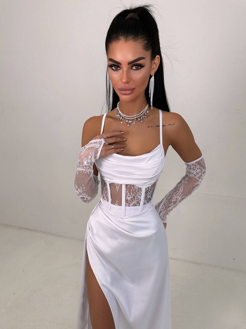 Комплект: корсет+ рукавички + спідниця максі Комплект: корсет+ рукавички + спідниця максі | PUSHKA SHOP