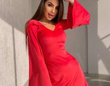 Оксамитова сукня міні з розкльошоними рукавами    Оксамитова сукня міні з розкльошоними рукавами    | PUSHKA SHOP