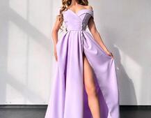 Сукня максі  з розрізом на спідниці  | PUSHKA SHOP