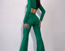 Комплект : штани кльош і топ , декорований бахромою зі страз Ручна робота Комплект : штани кльош і топ , декорований бахромою зі страз Ручна робота | PUSHKA SHOP