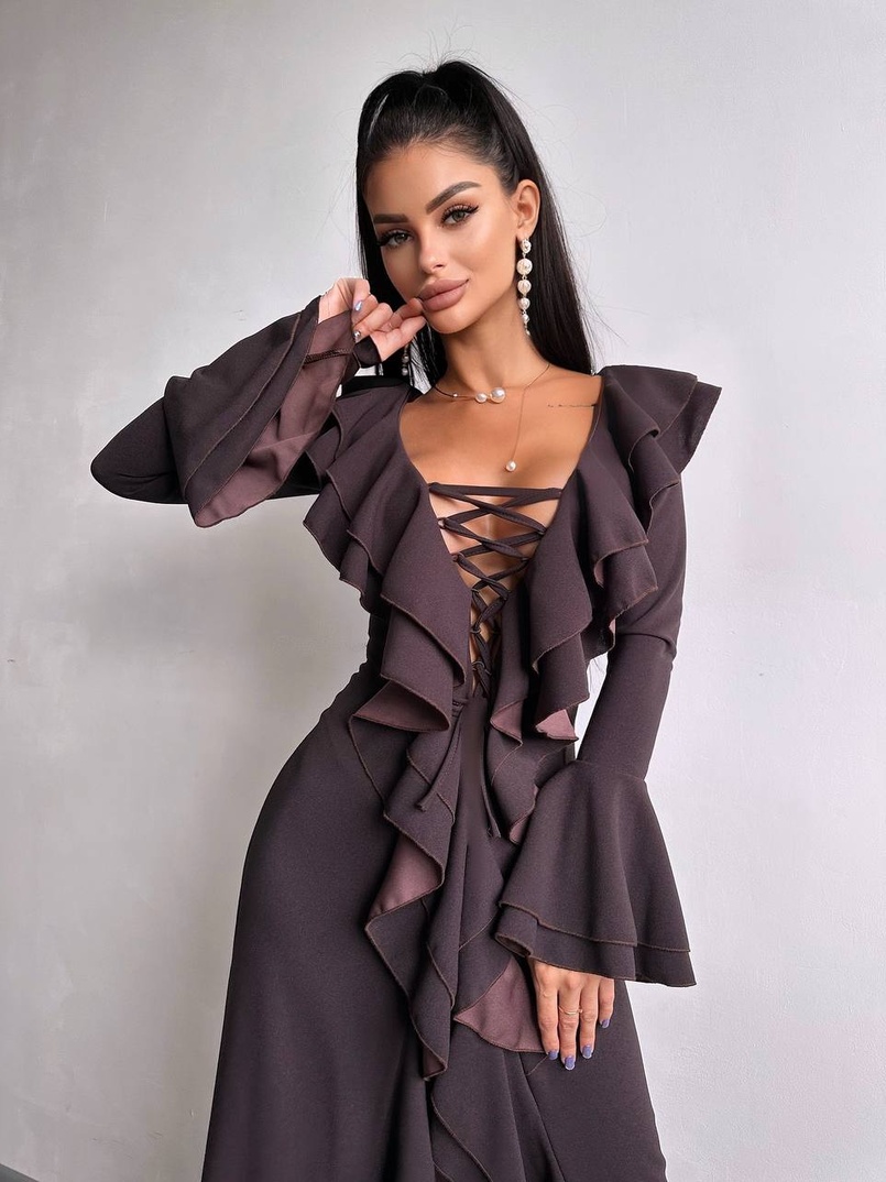 Сукня з воланами  Сукня з воланами  | PUSHKA SHOP