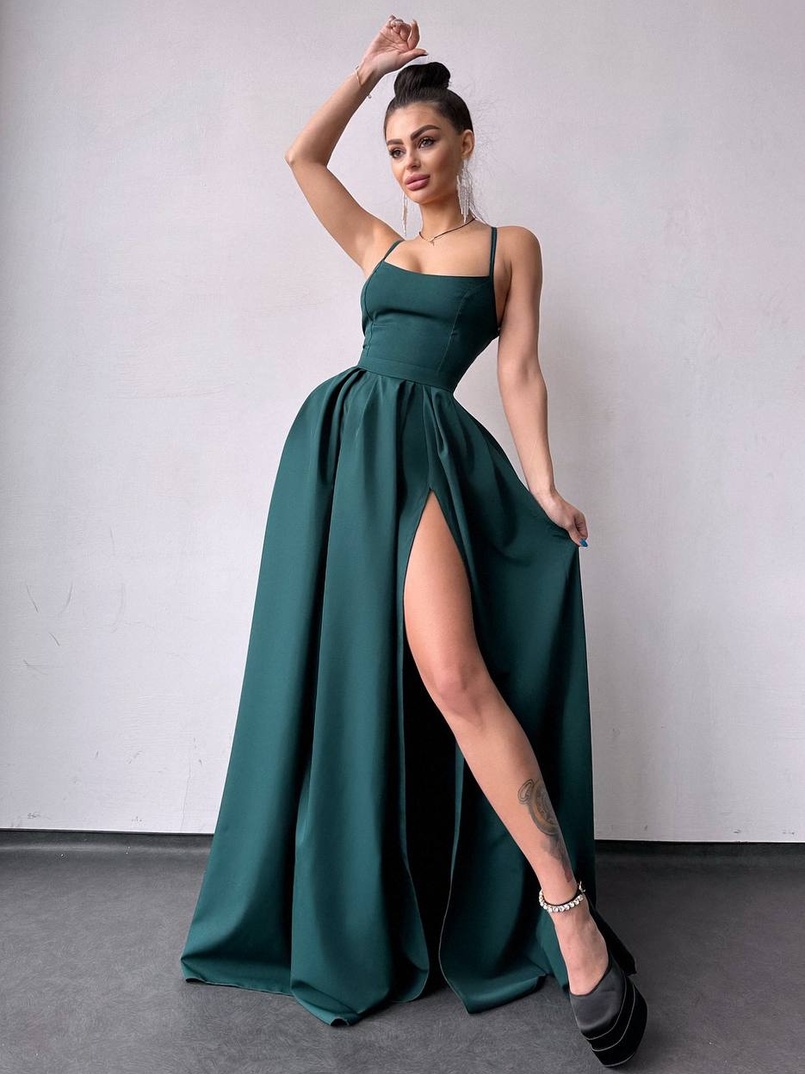 Сукня максі  зі шнурівкою на спинці Сукня максі  зі шнурівкою на спинці | PUSHKA SHOP