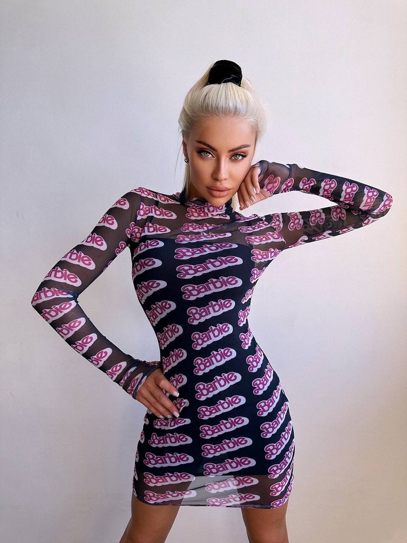 Міні сукня з принтом  Міні сукня з принтом  | PUSHKA SHOP