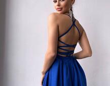 Сукня максі  зі шнурівкою на спинці Сукня максі  зі шнурівкою на спинці | PUSHKA SHOP