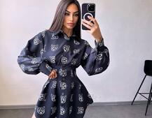 Приталена сорочка з принтом Приталена сорочка з принтом | PUSHKA SHOP