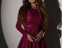 Блискуча сукня з відкритою  спинкою Блискуча сукня з відкритою  спинкою | PUSHKA SHOP