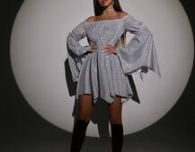 Сяючий комплект: сукня + корсет   | PUSHKA SHOP