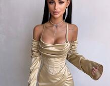 Комплект: корсет з рукавами    + спідниця міні з драпіруванням   Комплект: корсет з рукавами    + спідниця міні з драпіруванням   | PUSHKA SHOP