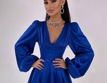 Атласна корсетна сукня  з пишною подвійною спідницею  Атласна корсетна сукня  з пишною подвійною спідницею  | PUSHKA SHOP