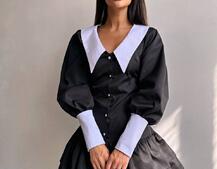 Котонова сукня з рюшами на гудзиках зі шнурівкою на спинці Котонова сукня з рюшами на гудзиках зі шнурівкою на спинці | PUSHKA SHOP