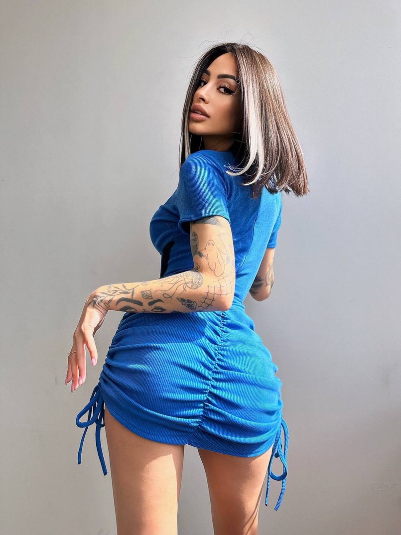 Сукня-міні  з елементами корсету  Довжину спідниці можна регулювати  | PUSHKA SHOP