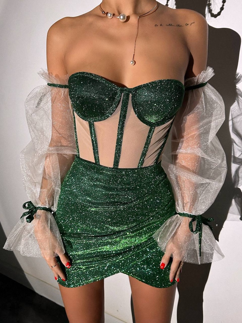 Сяючий комплект: корсет + спідниця  Сяючий комплект: корсет + спідниця  | PUSHKA SHOP