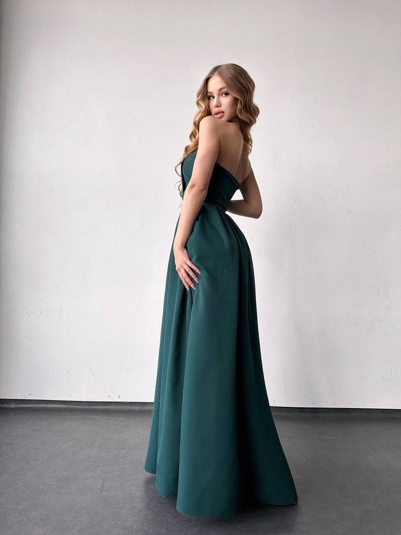 Сукня максі  з розрізом на спідниці  Сукня максі  з розрізом на спідниці  | PUSHKA SHOP