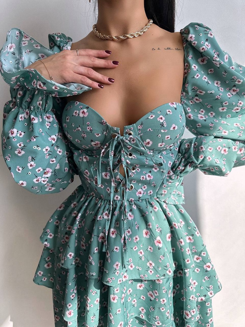 Корсетна сукня -бюстьє з пишною спідницею  Корсетна сукня -бюстьє з пишною спідницею  | PUSHKA SHOP