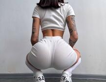 Комплект: топ на ґудзиках + велосипедки Комплект: топ на ґудзиках + велосипедки | PUSHKA SHOP