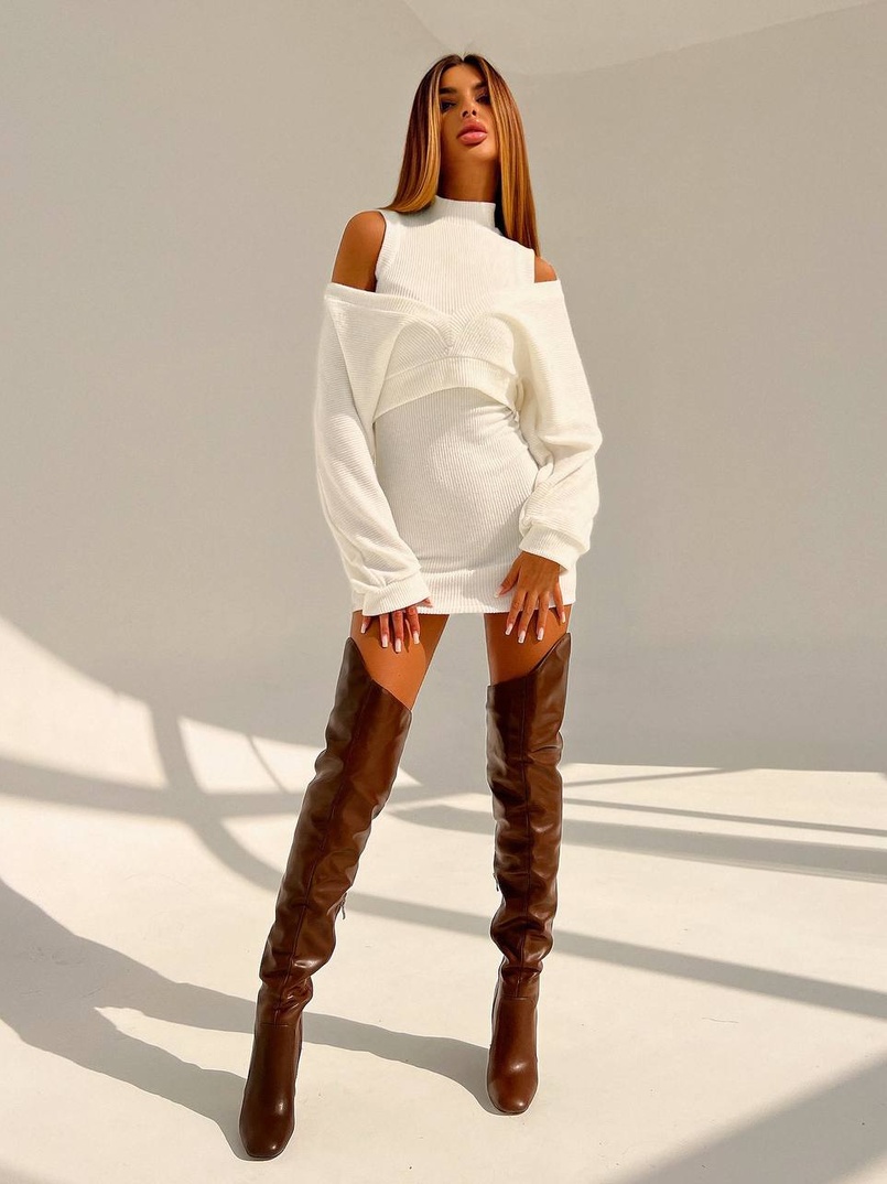 Трикотажна сукня-двійка  | PUSHKA SHOP