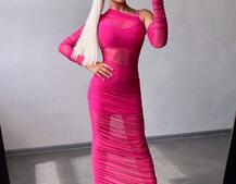 Сукня міді з драпіруванням   Сукня міді з драпіруванням   | PUSHKA SHOP