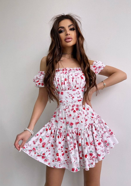 Сукня- міні у квітковий принт | PUSHKA SHOP