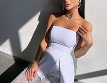 Комплект: піджак + блуза з баской + мереживна спідниця-шорти  Комплект: піджак + блуза з баской + мереживна спідниця-шорти  | PUSHKA SHOP