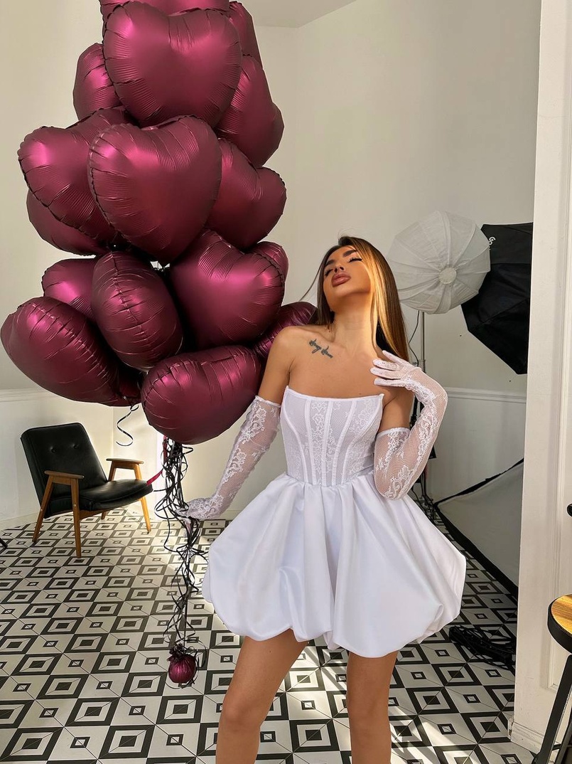 Комплект : мереживний корсет з рукавичками + спідниця балон Комплект : мереживний корсет з рукавичками + спідниця балон | PUSHKA SHOP