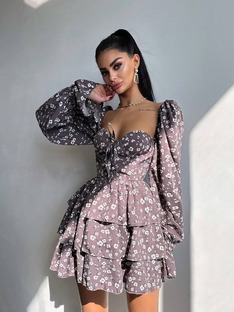 Корсетна сукня -бюстьє з пишною спідницею  Корсетна сукня -бюстьє з пишною спідницею  | PUSHKA SHOP