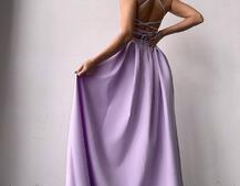 Сукня максі  зі шнурівкою на спинці Сукня максі  зі шнурівкою на спинці | PUSHKA SHOP