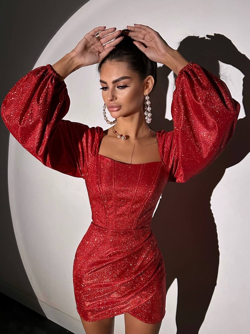 Сяючий комплект: корсет + спідниця міні з драпіруванням Сяючий комплект: корсет + спідниця міні з драпіруванням | PUSHKA SHOP