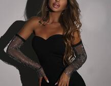 Трикотажна сукня міді  з чашечками  | PUSHKA SHOP