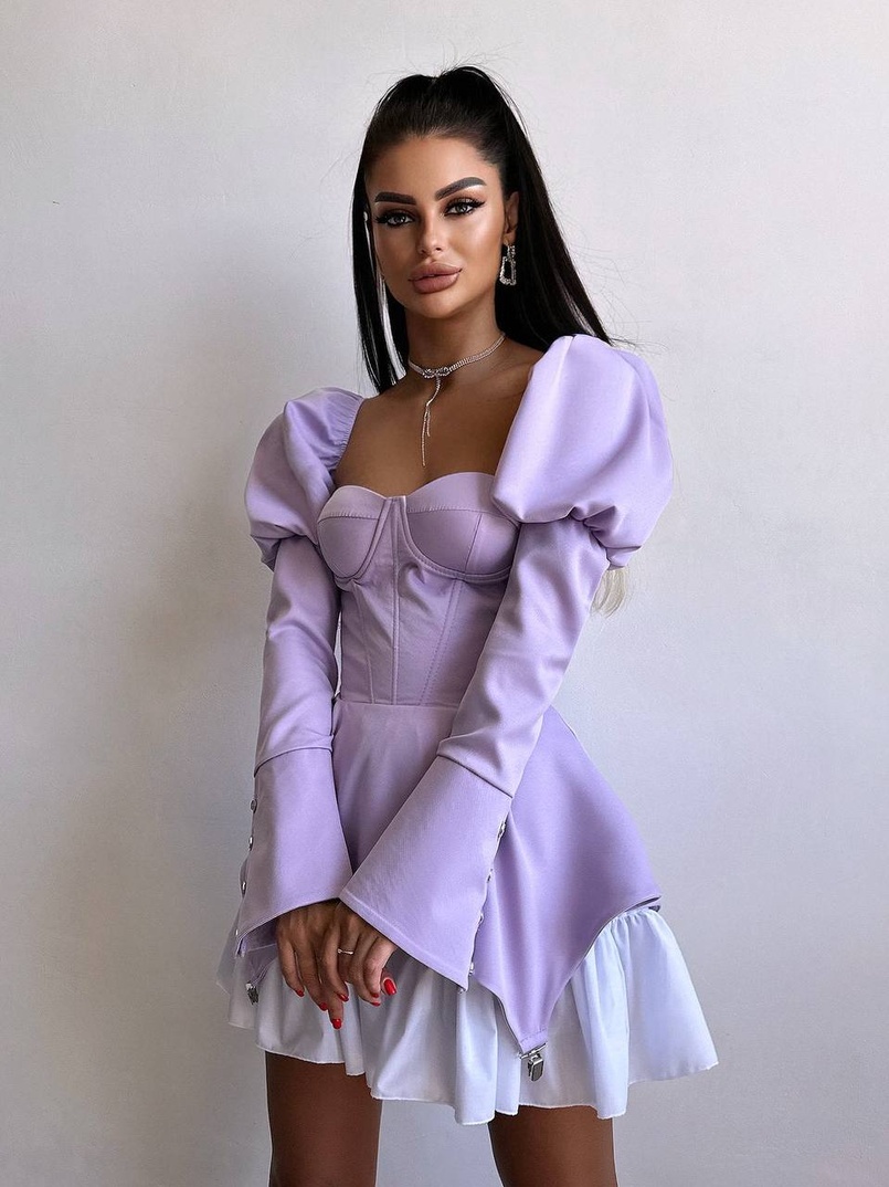 Сукня з чашечками та елементами корсету  | PUSHKA SHOP