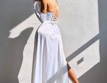 Комплект: корсет з рукавичками + спідниця максі з драпіруванням   | PUSHKA SHOP