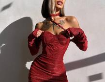 Сяюча корсетна сукня бюстьє Сяюча корсетна сукня бюстьє | PUSHKA SHOP