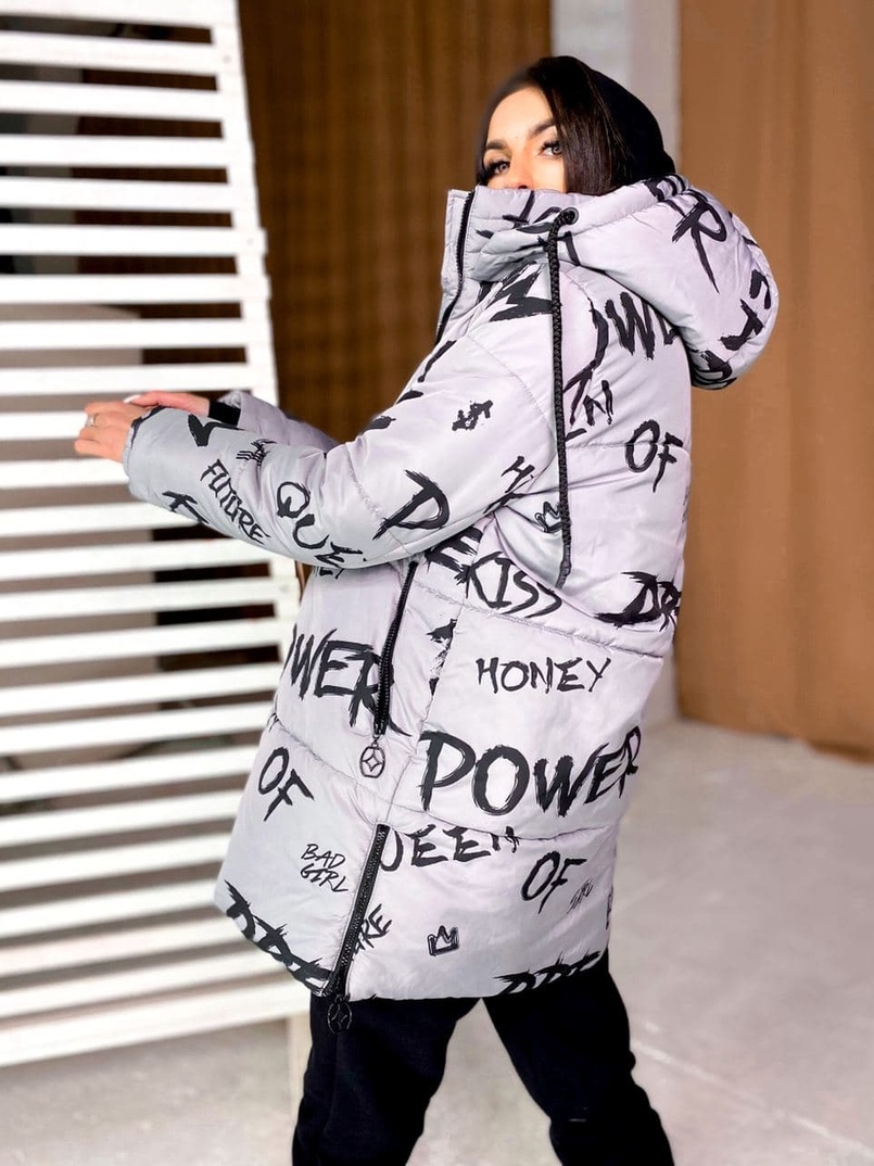 Тёплая куртка с креативным принтом❄️ Тёплая куртка с креативным принтом❄️ | PUSHKA SHOP