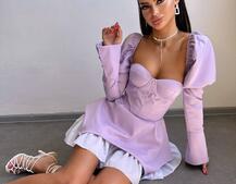 Сукня з чашечками та елементами корсету  | PUSHKA SHOP