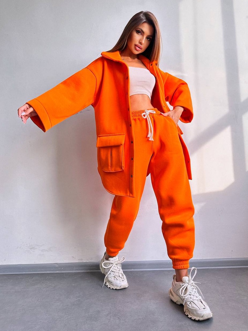 Комплект: тепла сорочка на кнопках + джоггери Комплект: тепла сорочка на кнопках + джоггери | PUSHKA SHOP